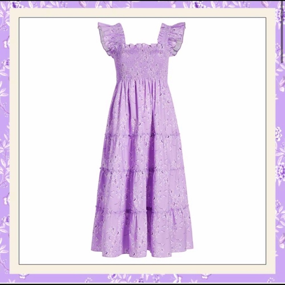 NWT HHH x Bridgerton Lavender Ellie Nap dress (S)
